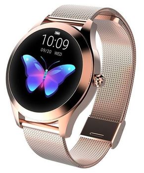 Zegarek Smartwatch damski Garett Naomi Złoty na bransolecie  (2).jpg